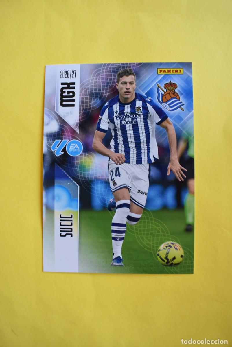 Cromos de f&uacute;tbol: Cromo La Liga. Megacracks. 2026 2027. 26 27. Sucic. Real Sociedad. N. &ordm; 320. Panini