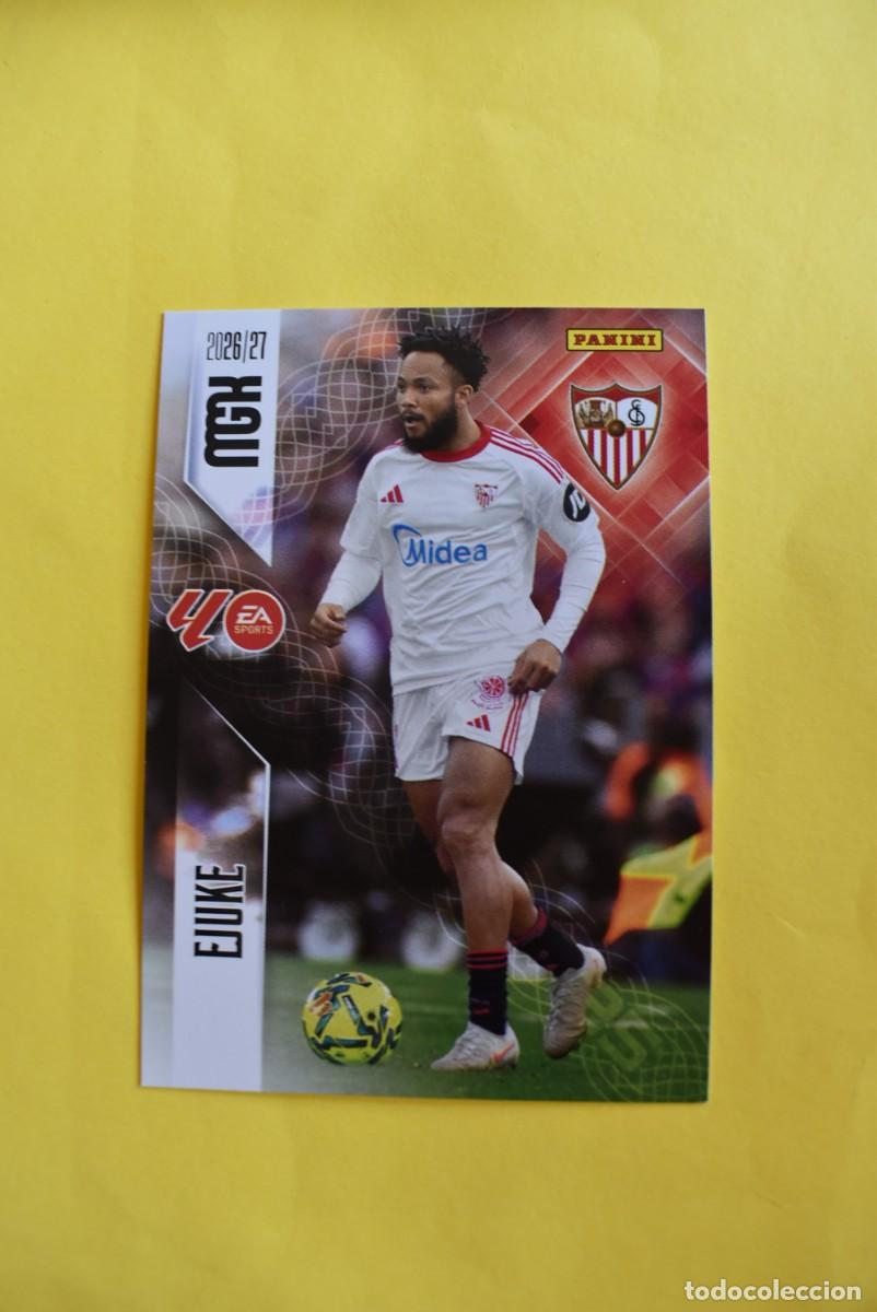 Cromos de f&uacute;tbol: Cromo La Liga. Megacracks. 2026 2027. 26 27. Ejuke. Sevilla. N. &ordm; 340. Panini