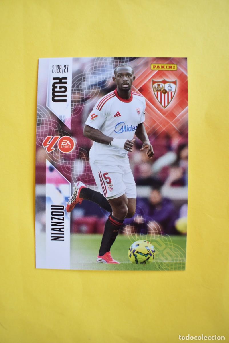 Cromos de f&uacute;tbol: Cromo La Liga. Megacracks. 2026 2027. 26 27. Nianzou. Sevilla. N. &ordm; 331. Panini