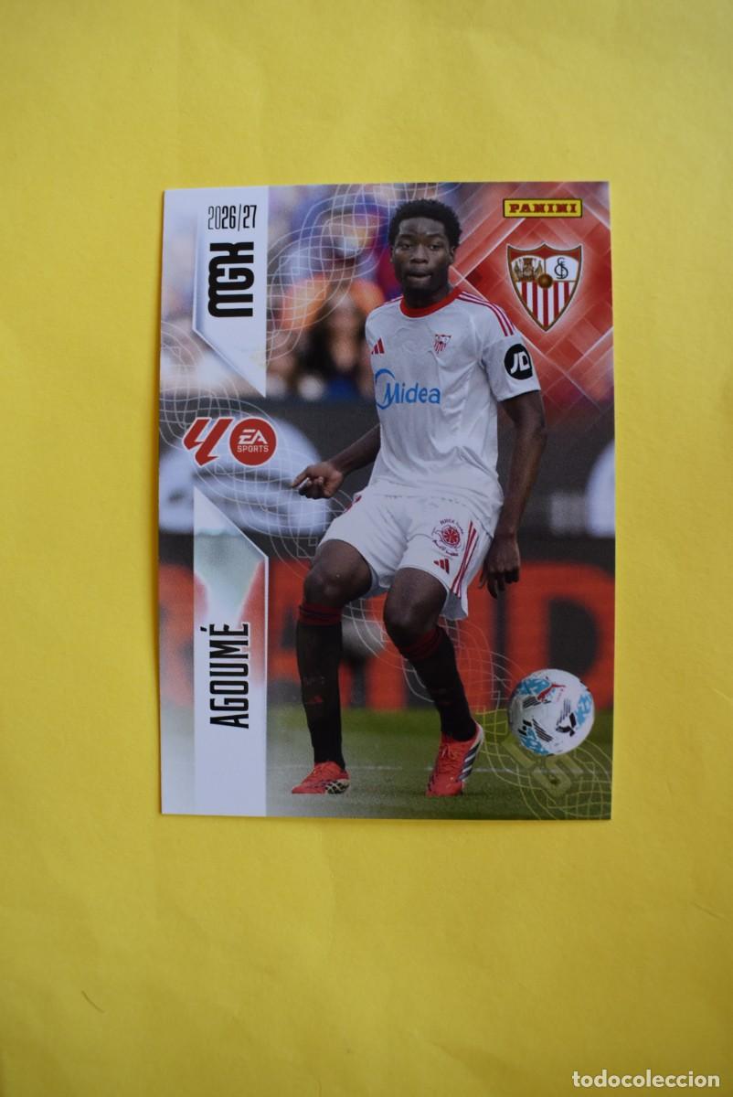 Cromos de f&uacute;tbol: Cromo La Liga. Megacracks. 2026 2027. 26 27. AAgoum&eacute;. Sevilla. N. &ordm; 335. Panini