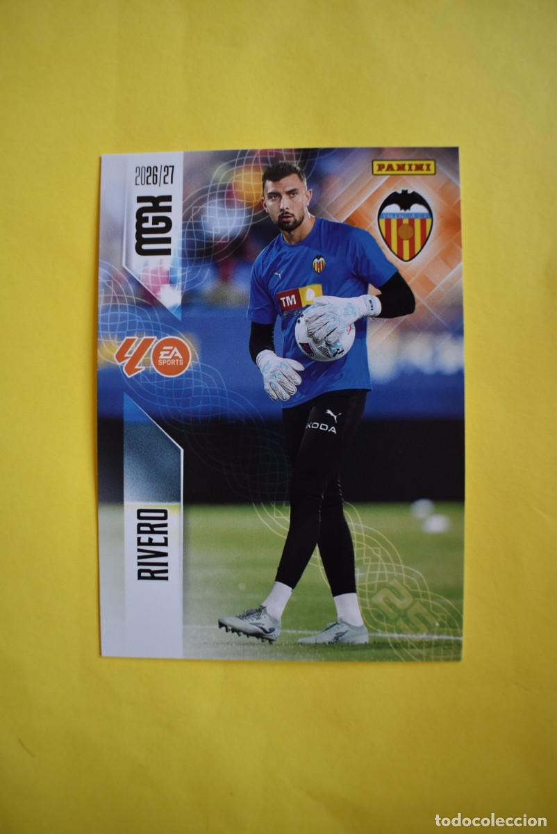 Cromos de f&uacute;tbol: Cromo La Liga. Megacracks. 2026 2027. 26 27. Rivero. Valencia. N. &ordm; 345. Panini