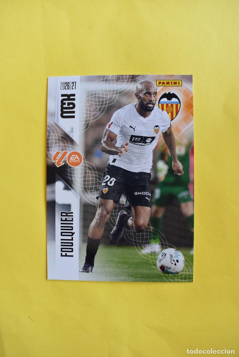 Cromos de f&uacute;tbol: Cromo La Liga. Megacracks. 2026 2027. 26 27. Foulquier. Valencia. N. &ordm; 346. Panini
