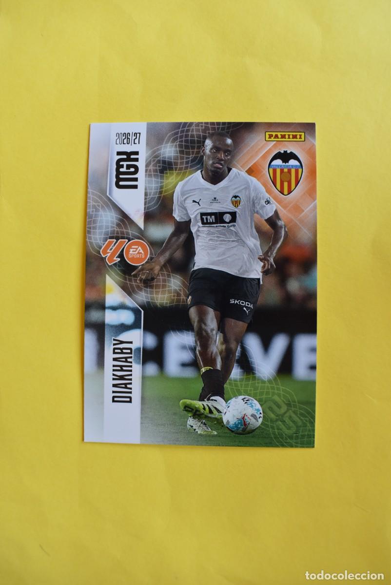 Cromos de f&uacute;tbol: Cromo La Liga. Megacracks. 2026 2027. 26 27. Diakhaby. Valencia. N. &ordm; 347. Panini