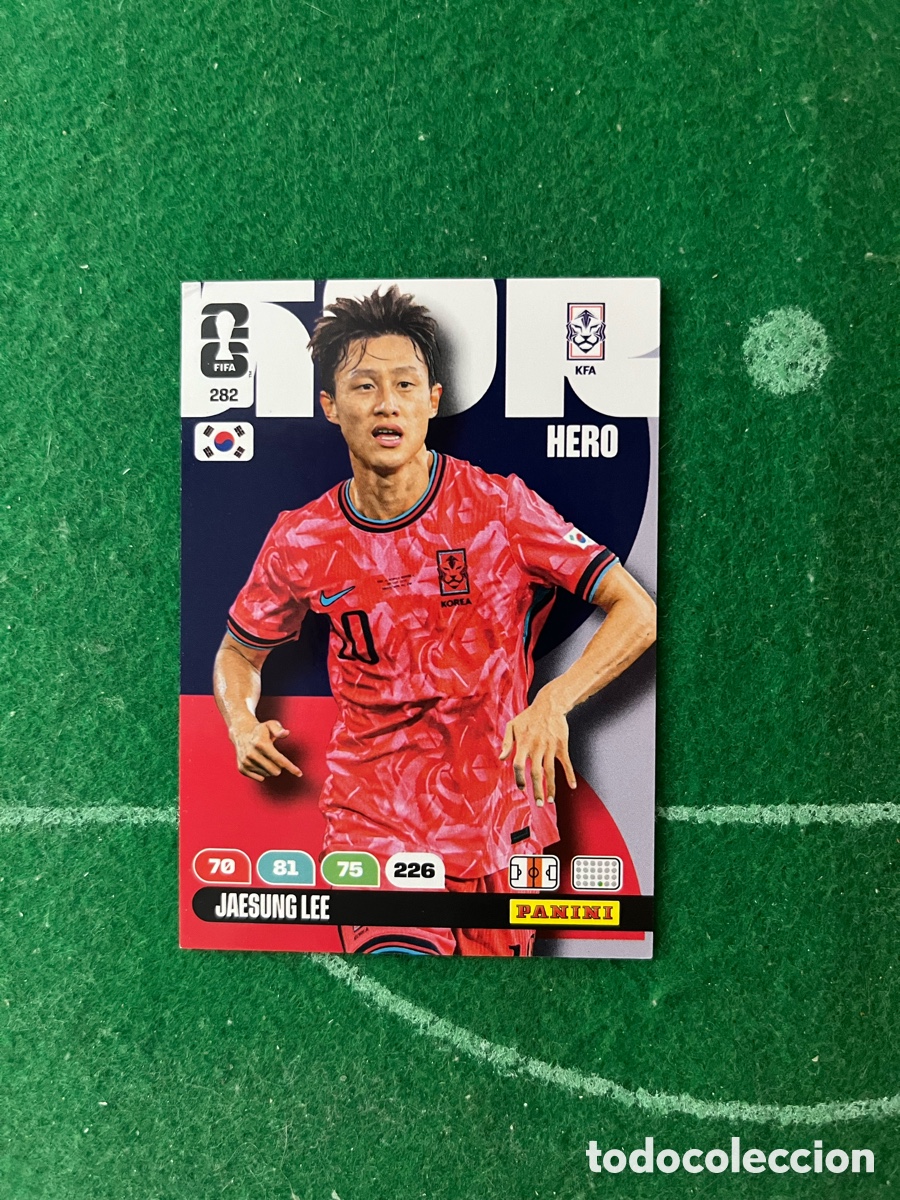 Cromos de f&uacute;tbol: 282 JAESUNG LEE COREA DEL SUR ADRENALYN MUNDIAL 2026 PANINI