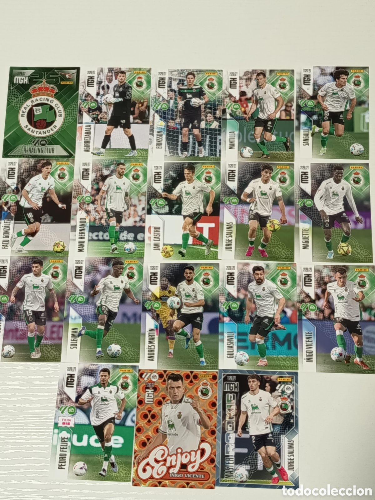 Cromos de f&uacute;tbol: Racing de Santander megacracks