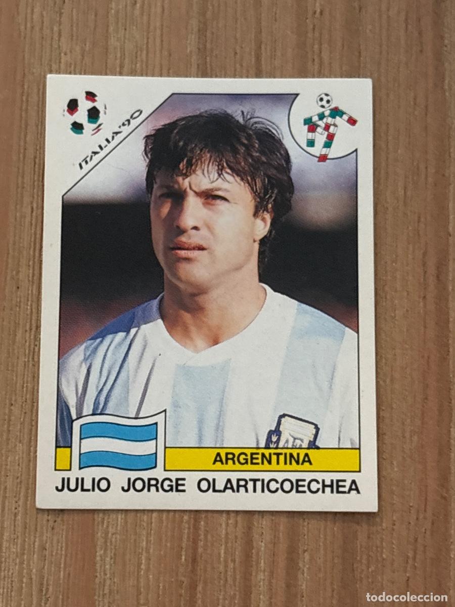 Figurine di Calcio: 37. CROMO JULIO OLARTICOECHEA ARGENTINA N 122 MUNDIAL ITALIA 90 1990 PANINI NUNCA PEGADO SIN PEGAR