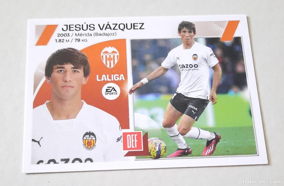 Cromos de f&uacute;tbol: Coloca n&deg;12 BIS Jes&uacute;s V&aacute;zqųez Valencia CF, 2023-24 Este Panini