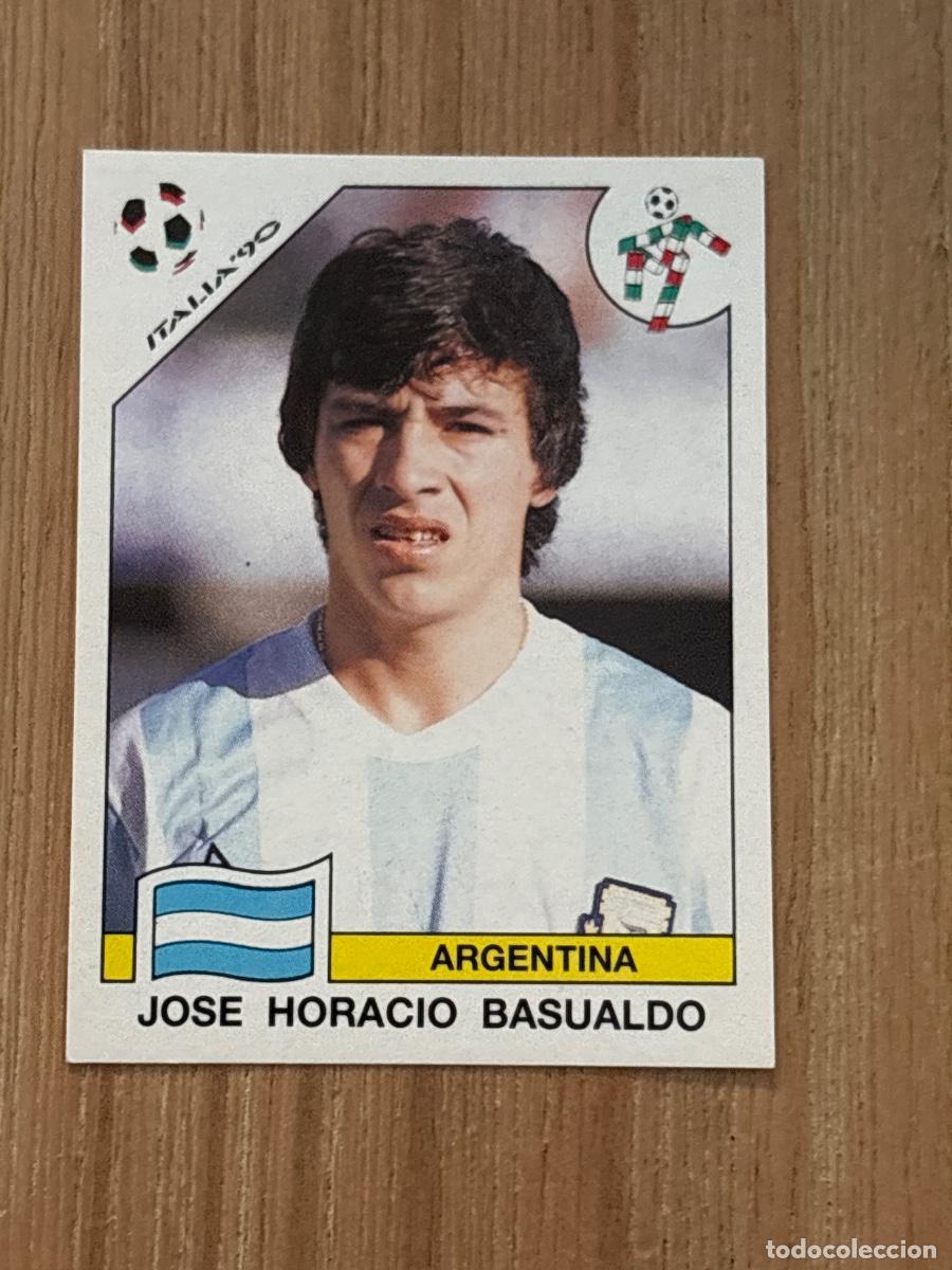 Cromos de f&uacute;tbol: 37. CROMO JOS&Eacute; HORACIO BASUALDO ARGENTINA N 126 MUNDIAL ITALIA 90 1990 PANINI NUNCA PEGADO SIN PEGAR