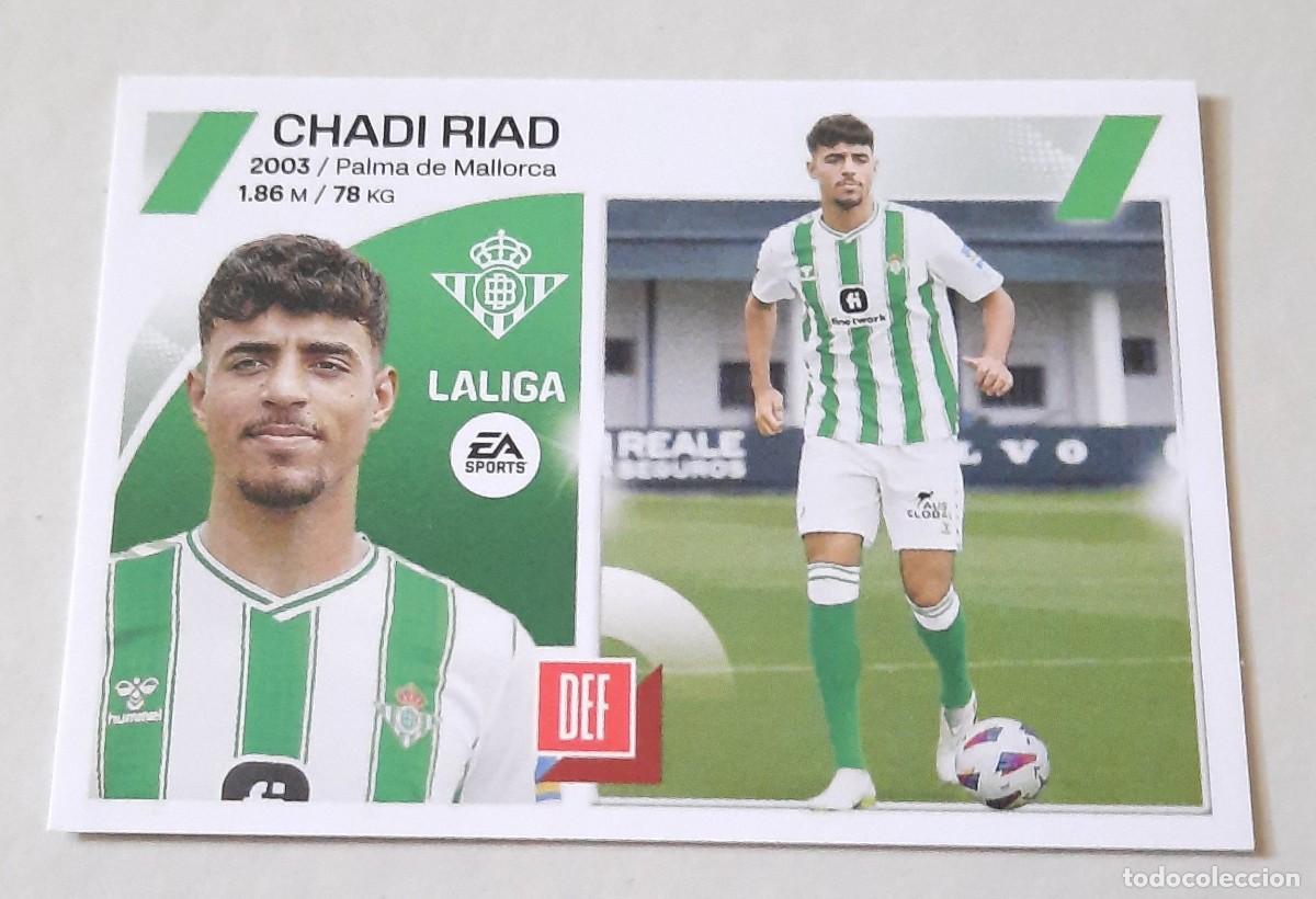 Cromos de f&uacute;tbol: Coloca n&deg;9 BIS Chadi Riad Real Betis, 2023-24 Este Panini