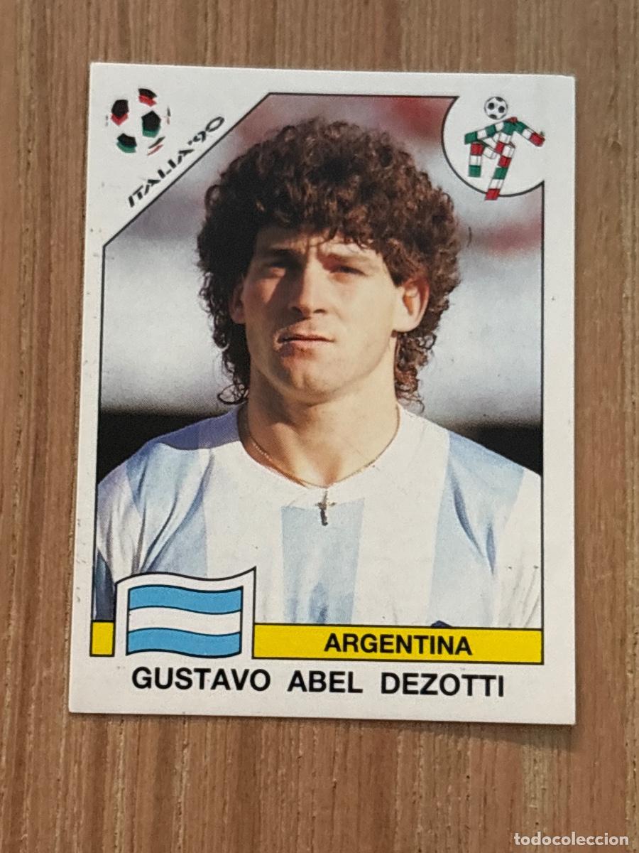 Cromos de Futebol: 37. CROMO GUSTAVO ABEL DEZOTTI ARGENTINA N 131 MUNDIAL ITALIA 90 PANINI NUNCA PEGADO SIN PEGAR