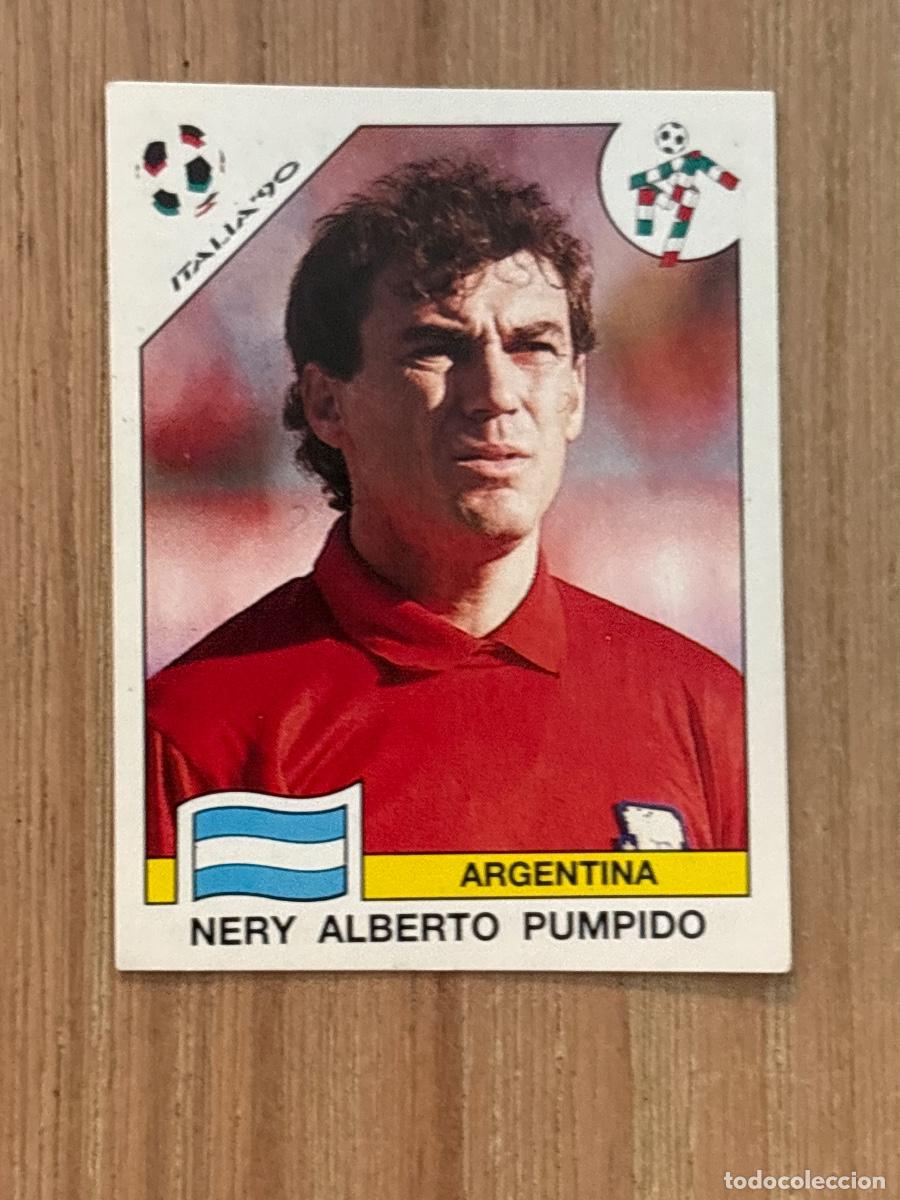 Cromos de Futebol: 37. CROMO NERY ALBERTO PUMPIDO ARGENTINA N 115 MUNDIAL ITALIA 90 PANINI NUNCA PEGADO SIN PEGAR