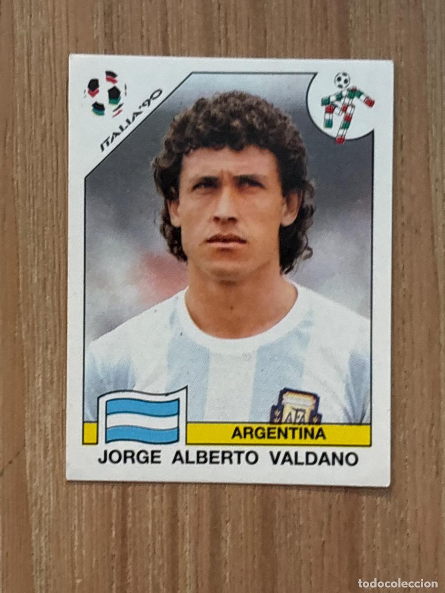 Cromos de Futebol: 37. CROMO JORGE ALBERTO VALDANO ARGENTINA N 132 MUNDIAL ITALIA 90 PANINI NUNCA PEGADO SIN PEGAR