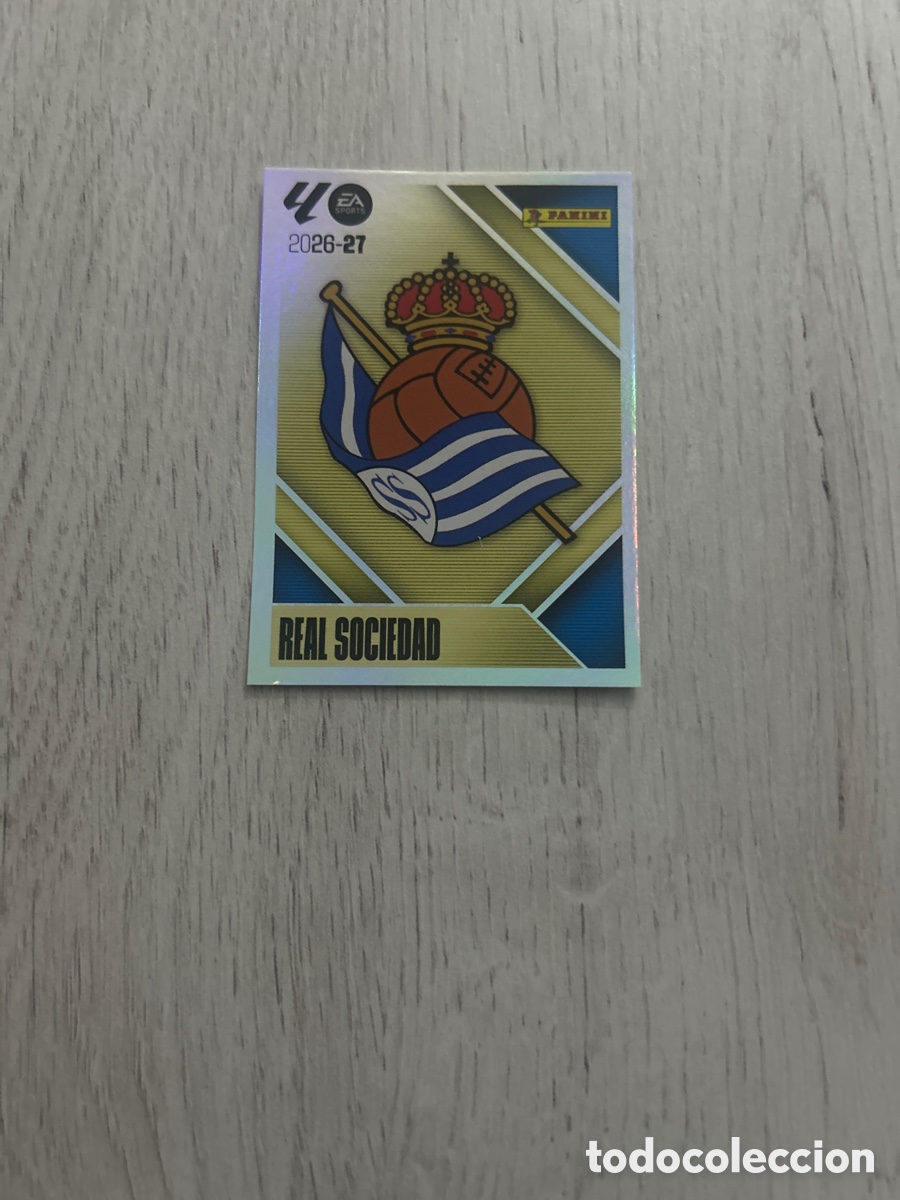 Cromos de f&uacute;tbol: Escudo 1 Real Sociedad Liga Este 2026/27 26-27 Panini