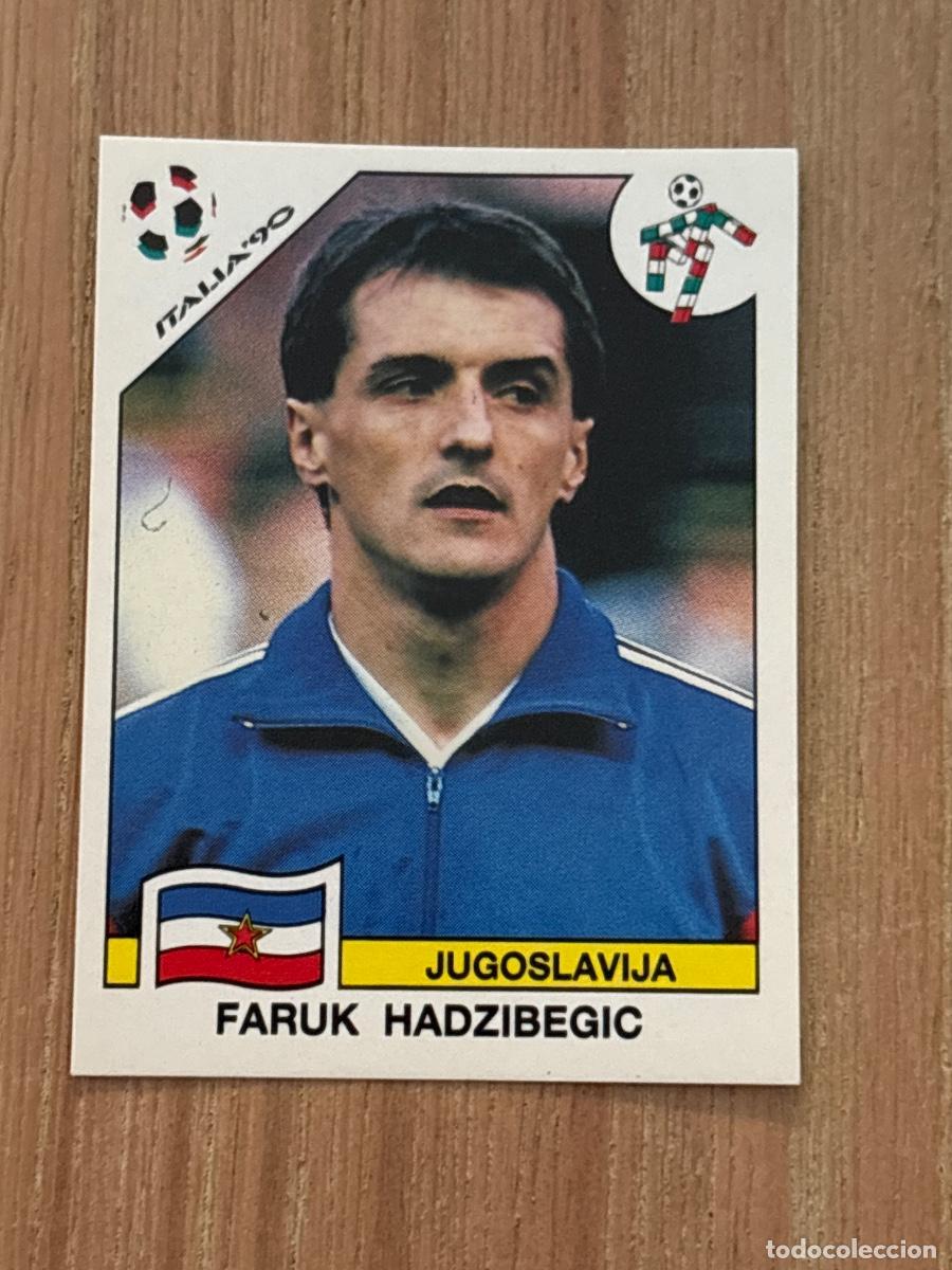 Cromos de f&uacute;tbol: 37. CROMO FARUK HADZIBEGIC JUGOSLAVIA N 274 MUNDIAL ITALIA 90 PANINI NUNCA PEGADO SIN PEGAR