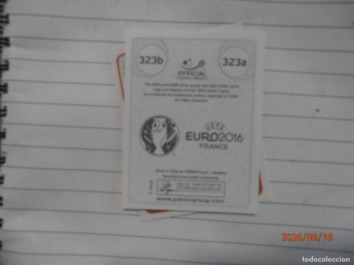 Cromos de f&uacute;tbol: Euro 2016 Francia - 323a y b - Foto 2