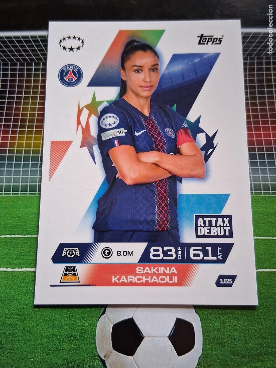 Cromos de f&uacute;tbol: 165 SAKINA KARCHAOUI PARIS SAINT-GERMAIN TOPPS MATCH ATTAX EXTRA CHAMPIONS 2025 2026 25 26