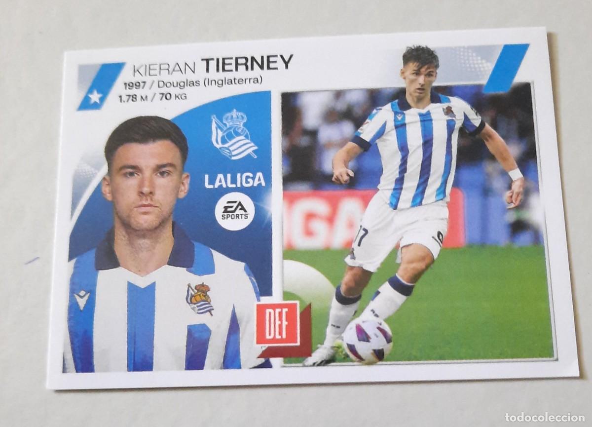 Cromos de f&uacute;tbol: Coloca n&deg;10 BIS Tierney Real Sociedad, 2023-24 Este Panini