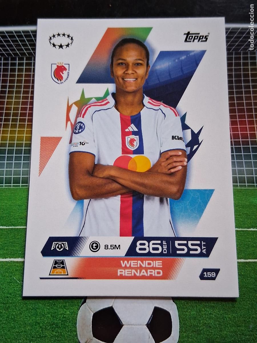 Cromos de f&uacute;tbol: 159 WENDIE RENARD OLYMPIQUE LYON TOPPS MATCH ATTAX EXTRA CHAMPIONS 2025 2026 25 26