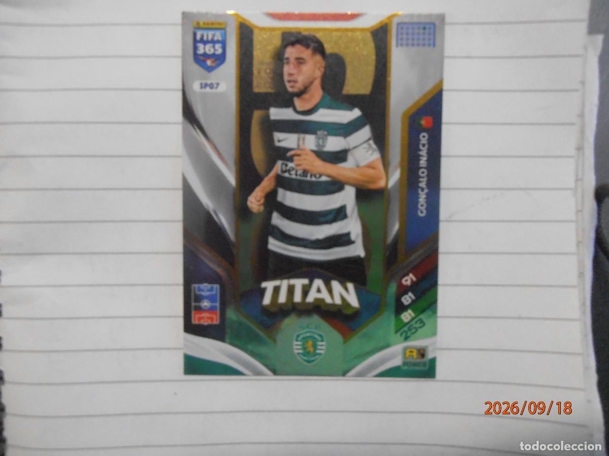 Cromos de f&uacute;tbol: Gon&ccedil;alo Inacio - Titan Adrenalyn