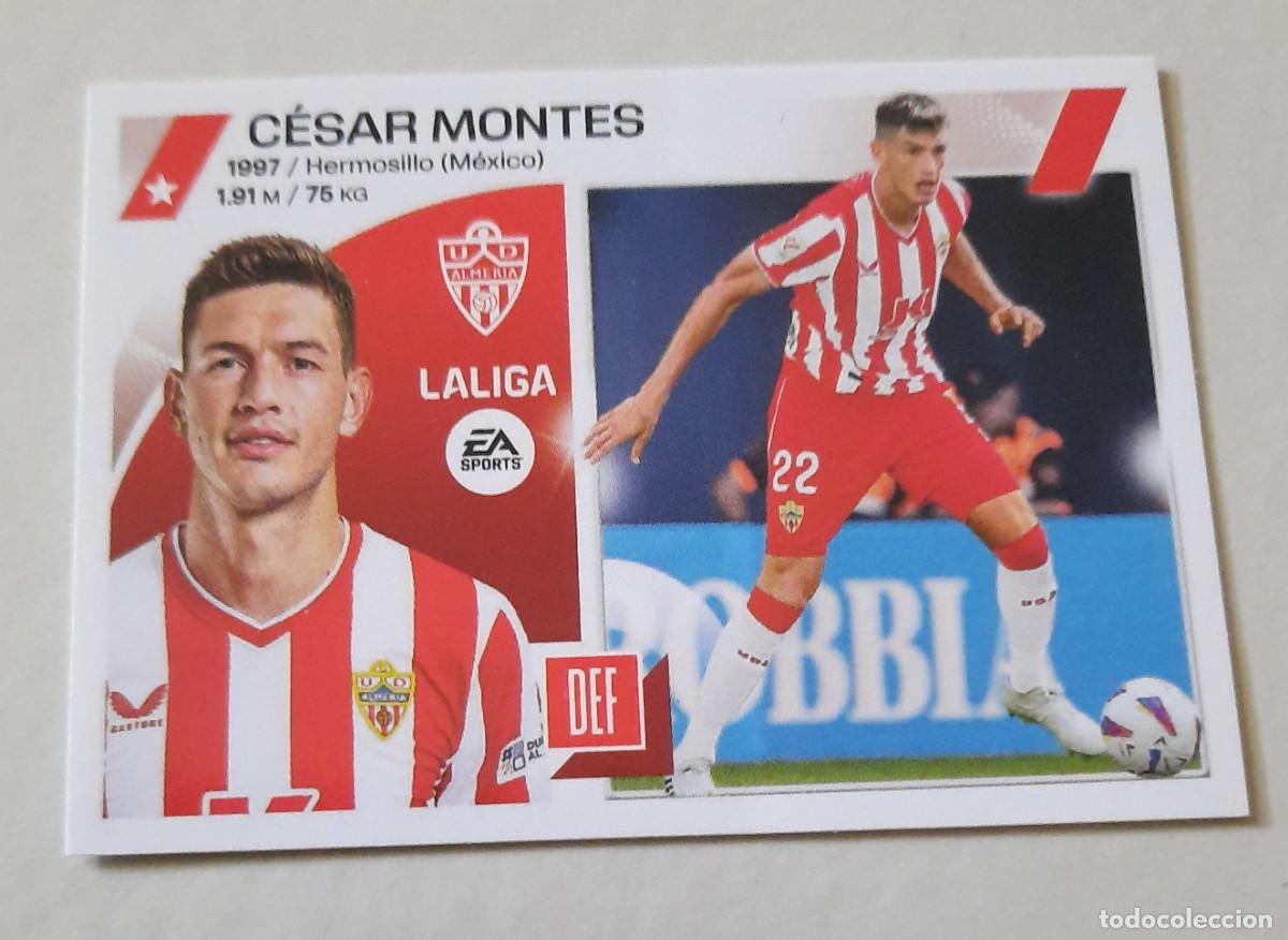 Cromos de f&uacute;tbol: Coloca n&deg;8 BIS C&eacute;sar Montes UD Almer&iacute;a, 2023-24 Este Panini