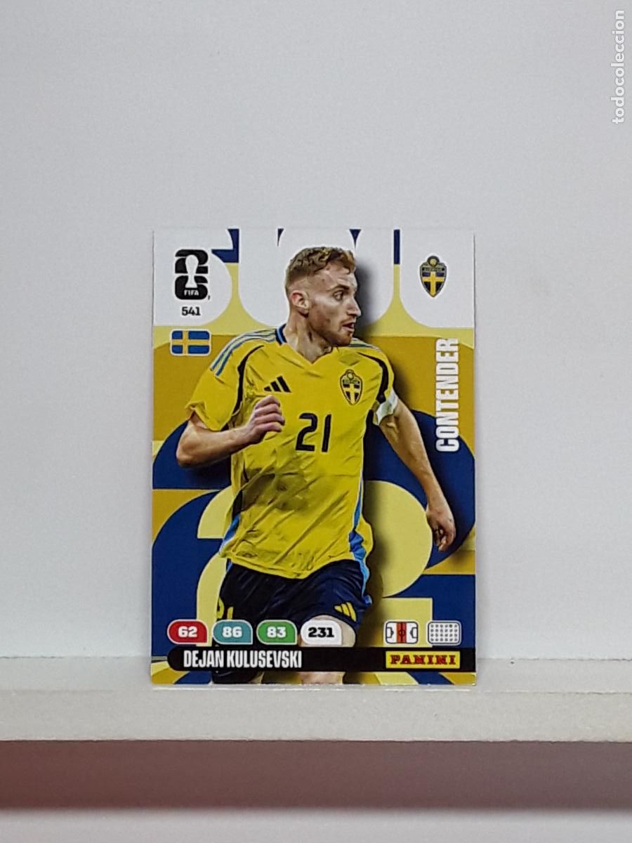 Cromos de f&uacute;tbol: ADRENALYN MUNDIAL 2026 WORLD CUP 26 ALBUM PANINI N 541 SUECIA SWEDEN DEJAN KULUSEVSKI