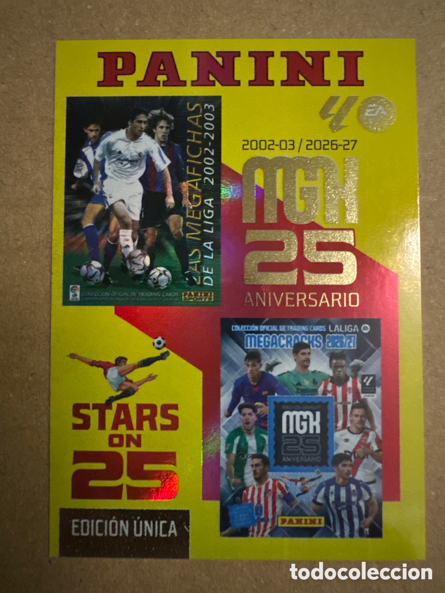 Figurine di Calcio: # 424 Aniversario 2002 2003 02 / 03 Stars on 25 Megacracks 26 27 2026 2027 Edici&oacute;n &Uacute;nica