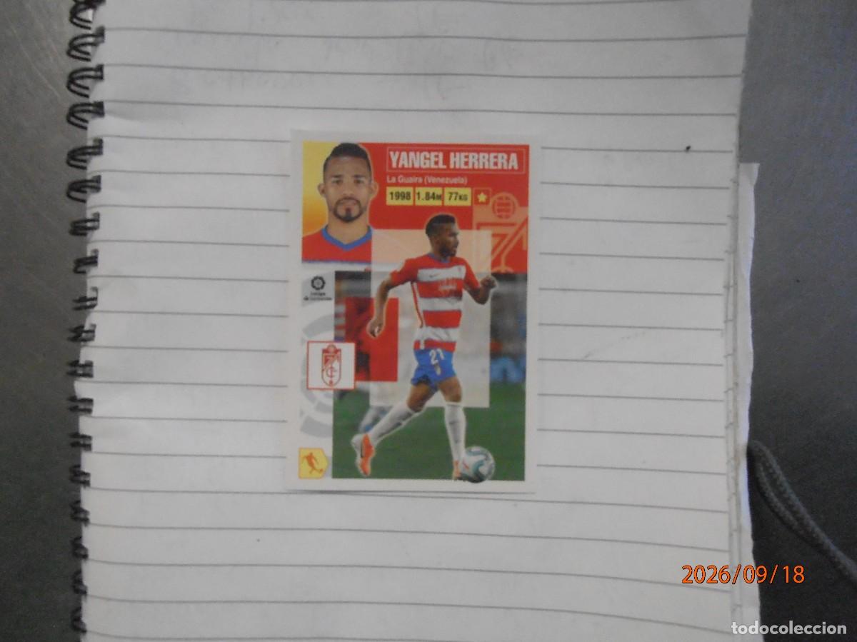 Cromos de f&uacute;tbol: yangel Herrera - Granada - Coloca 10 Bis
