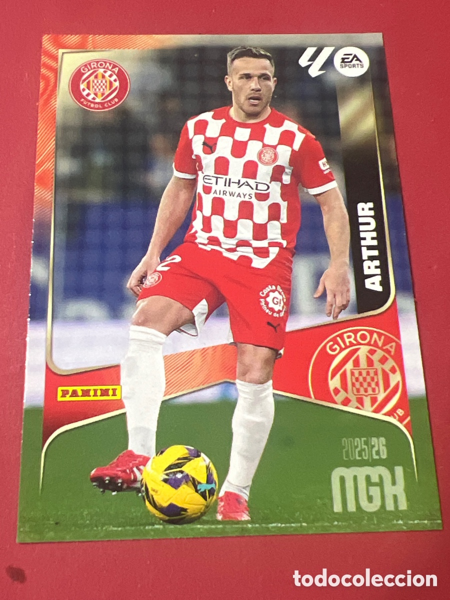 Cromos de f&uacute;tbol: C3821. MGK 2025/26. #189 ARTHUR. GIRONA FC.