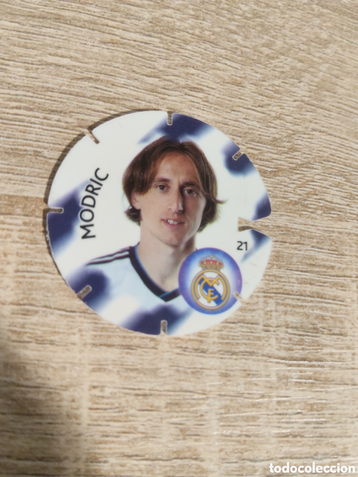 Cromos de f&uacute;tbol: Cheetos Matutano tazo 21 Modric Real Madrid liga 2012 2013 12 13