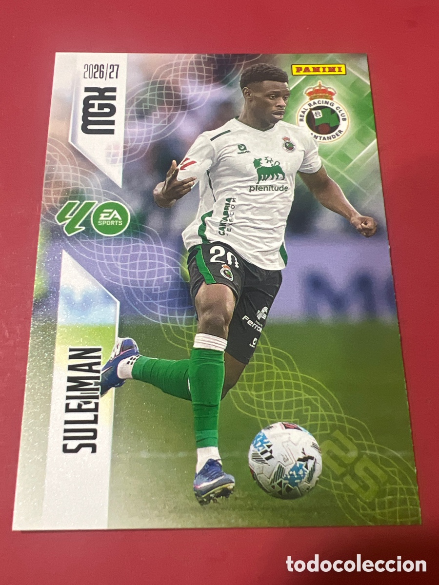 Fu&szlig;ball-Sticker: C3832. MGK 2026/27 MEGACRACKS PANINI. #284 SULEIMAN. RACING DE SANTANDER.