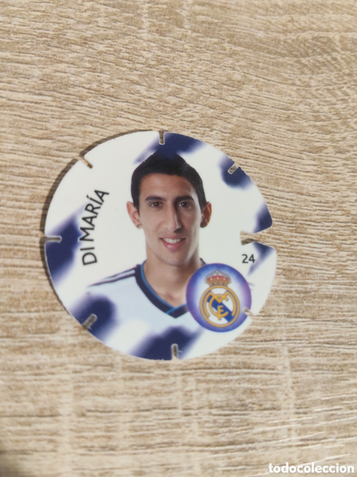 Cromos de f&uacute;tbol: Cheetos Matutano tazo 24 Di Mar&iacute;a Real Madrid liga 2012 2013 12 13