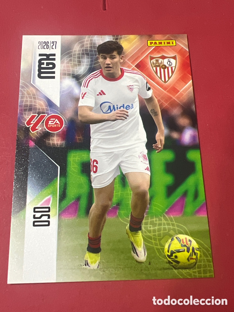 Fu&szlig;ball-Sticker: C3833. MGK 2026/27 MEGACRACKS PANINI. #334 OSO. SEVILLA FC.