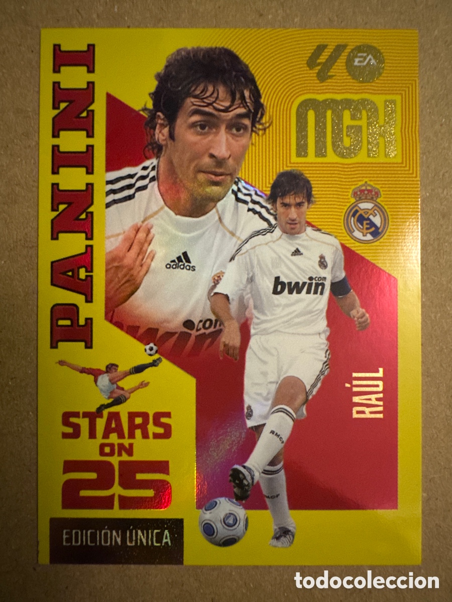 Fu&szlig;ball-Sticker: # 426 Ra&uacute;l Real Madrid Stars on 25 Megacracks 26 27 2026 2027 Edici&oacute;n &Uacute;nica