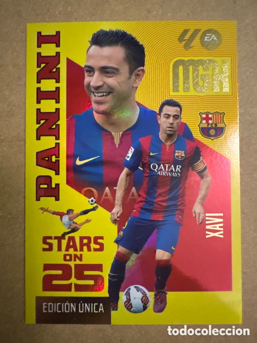 Cromos de f&uacute;tbol: # 427 Xavi Hern&aacute;ndez FC Barcelona Stars on 25 Megacracks 26 27 2026 2027 Edici&oacute;n &Uacute;nica