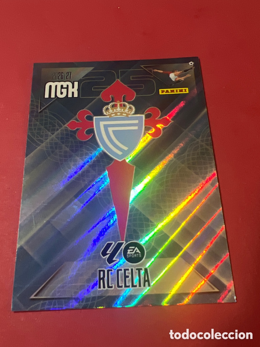 Cromos de f&uacute;tbol: C3847. MGK 2026/27 MEGACRACKS PANINI. #109 ESCUDO CELTA DE VIGO.