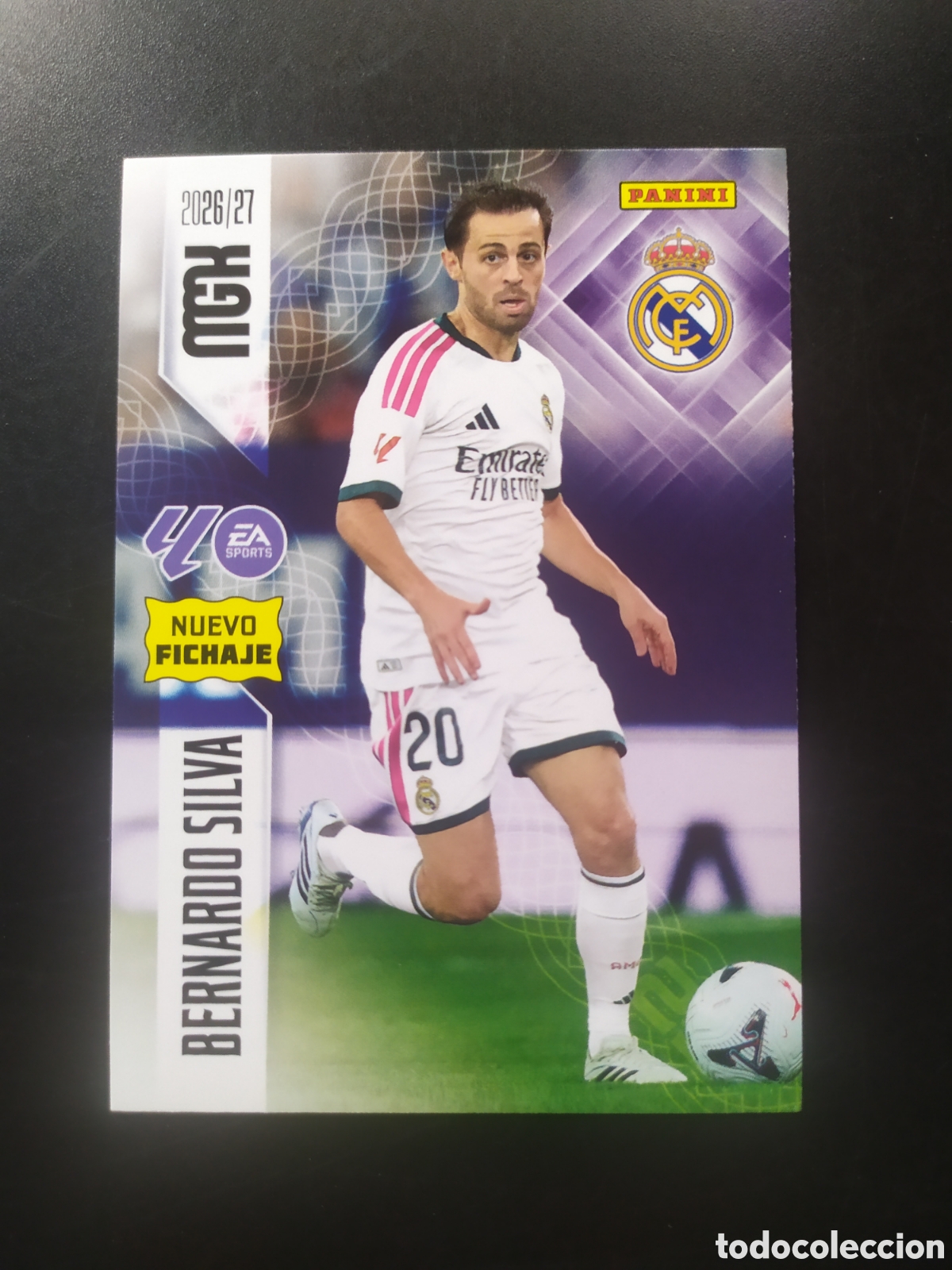 Cromos de f&uacute;tbol: Megacracks 2026 2027 26 27 panini Bernardo Silva fichaje n&deg; 488 Real Madrid