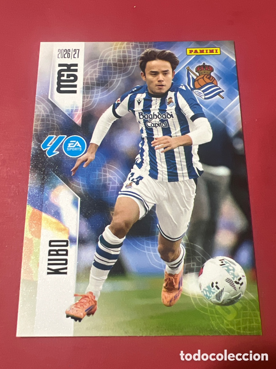 Football Stickers: C3854. 323 KUBO REAL SOCIEDAD MEGACRACKS MGK 26-27 2026-2027 PANINI LIGA