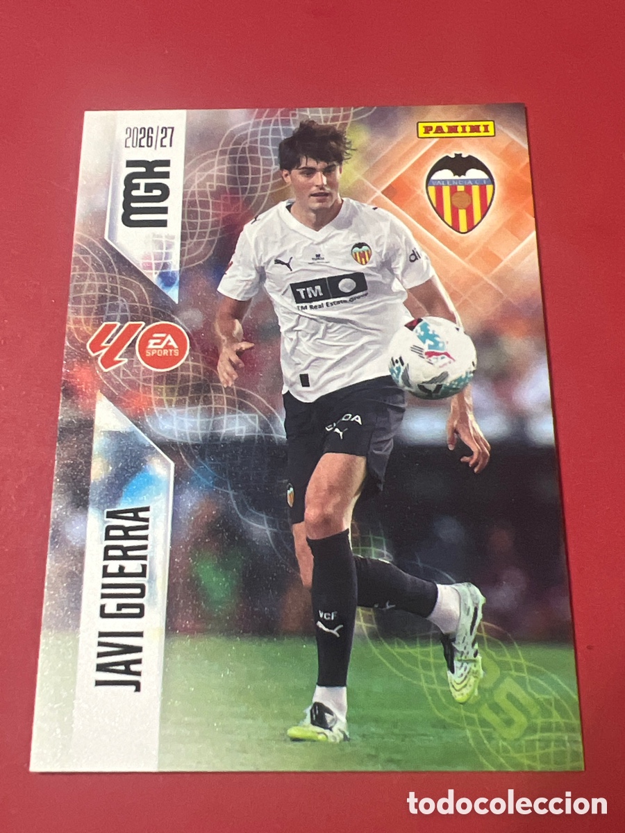 Football Stickers: C3859. 354 JAVI GUERRA VALENCIA CF FICHAS ALBUM MEGACRACKS 2026 2027 MGK 26 27