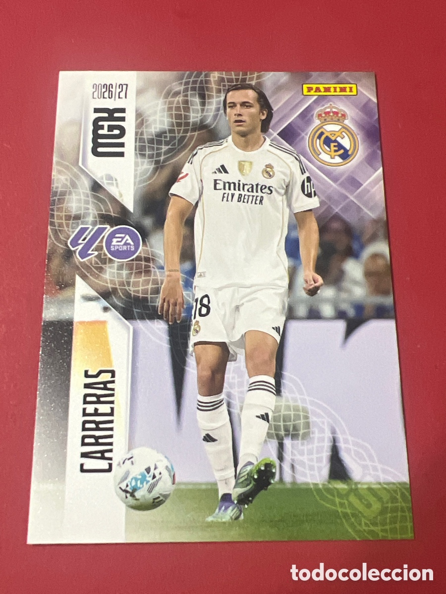 Cromos de f&uacute;tbol: C3860. 224 &Aacute;LVARO CARRERAS REAL MADRID MEGACRACKS 2026 2027 (MGK 26 27)