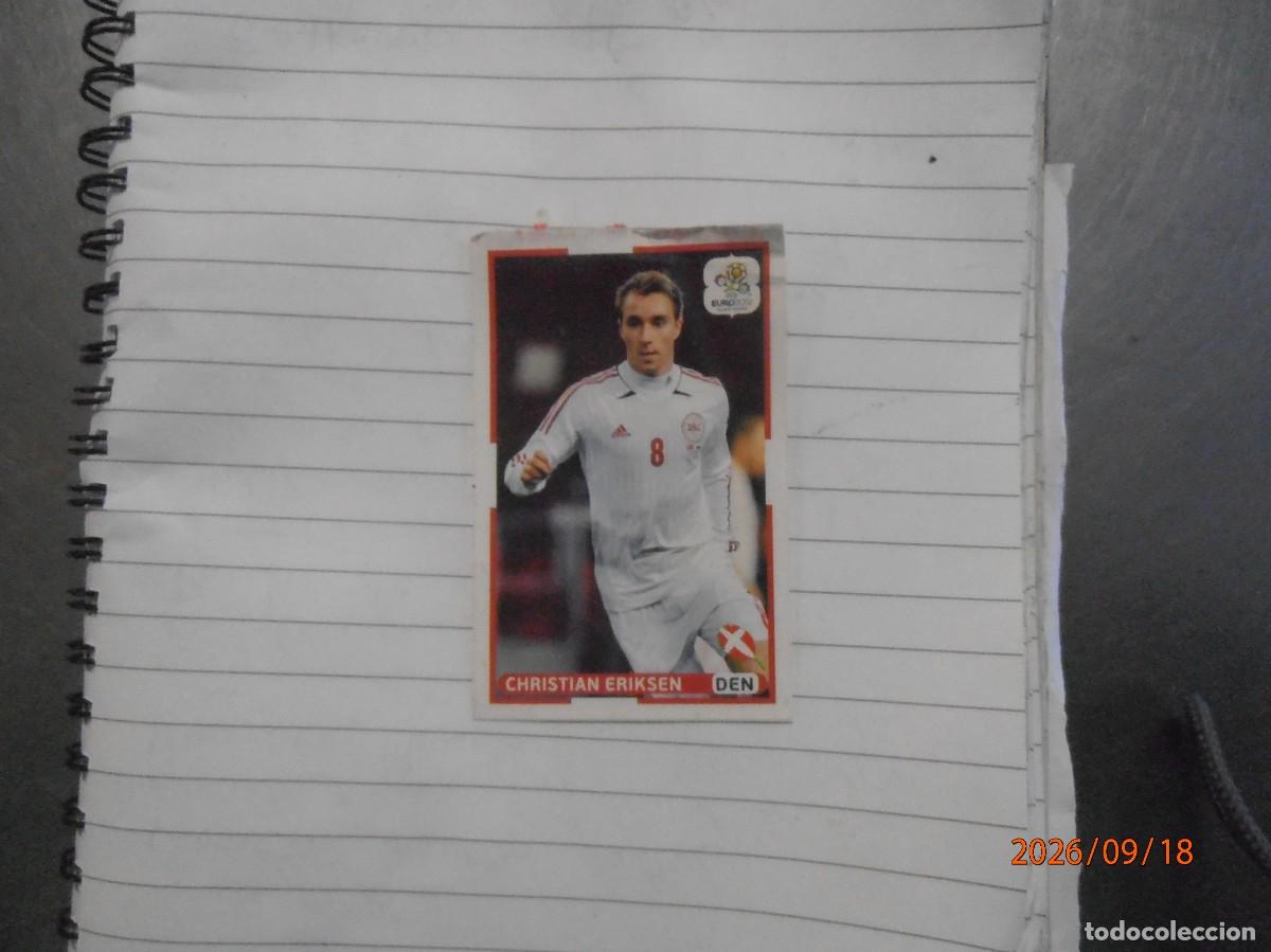 Cromos de f&uacute;tbol: Christian Eriksen - Dinamarca Eurocopa 2012