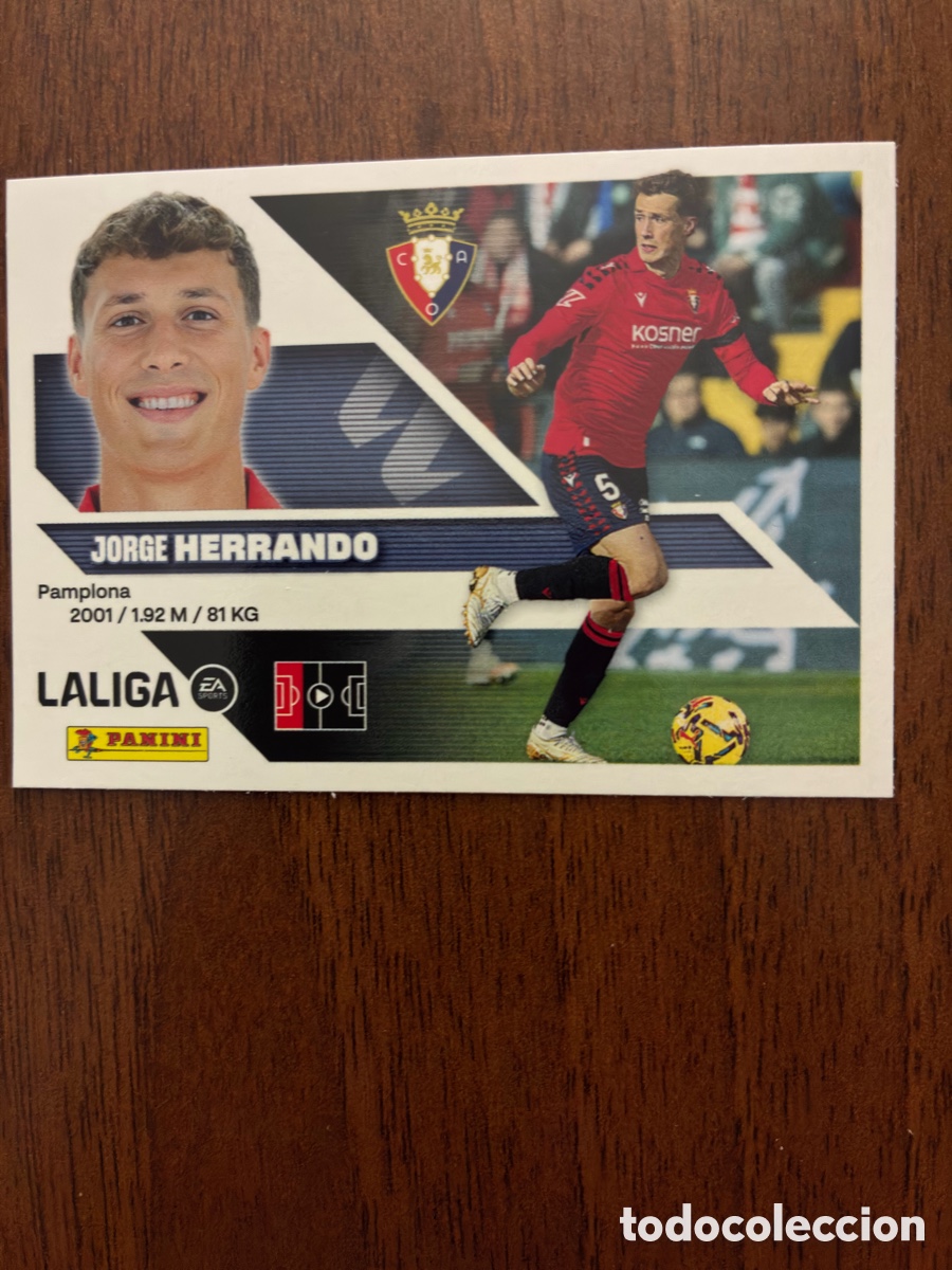 Cromos de Futebol: Cromo N&ordm; 7 Jorge Herrando - CA Osasuna - Colecci&oacute;n Este Panini Liga 2026-27 (1&ordf; Edici&oacute;n) - Impecable