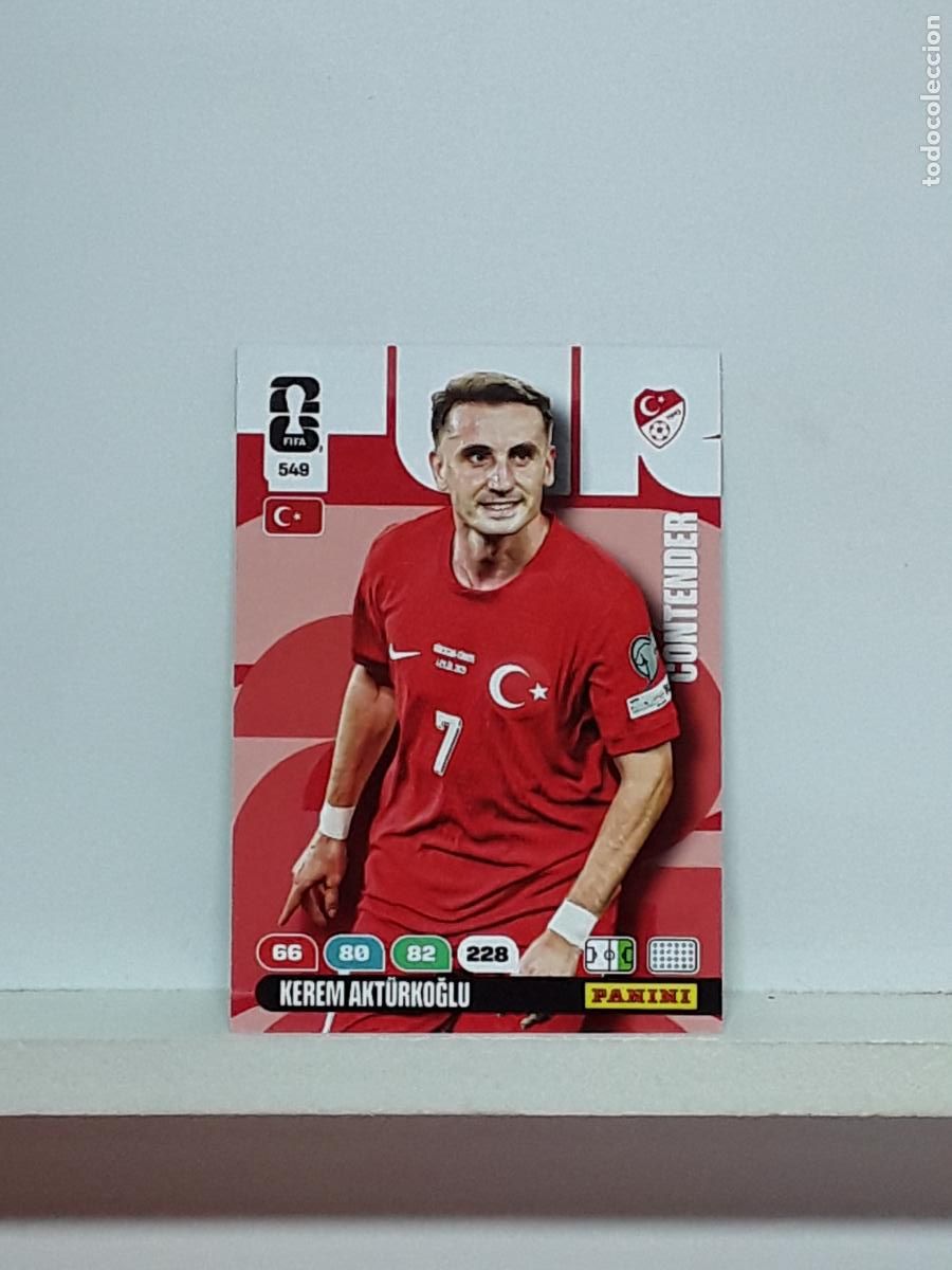 Cromos de Futebol: ADRENALYN MUNDIAL 2026 WORLD CUP 26 ALBUM PANINI N 549 TURQUIA KEREM AKTURKOGLU