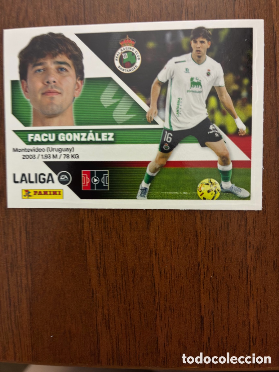 Cartes &agrave; collectionner de Football: Cromo N&ordm; 7 Facu Gonz&aacute;lez - Real Racing Club - Colecci&oacute;n Este Liga 2026-27 (1&ordf; Edici&oacute;n) - Impecable