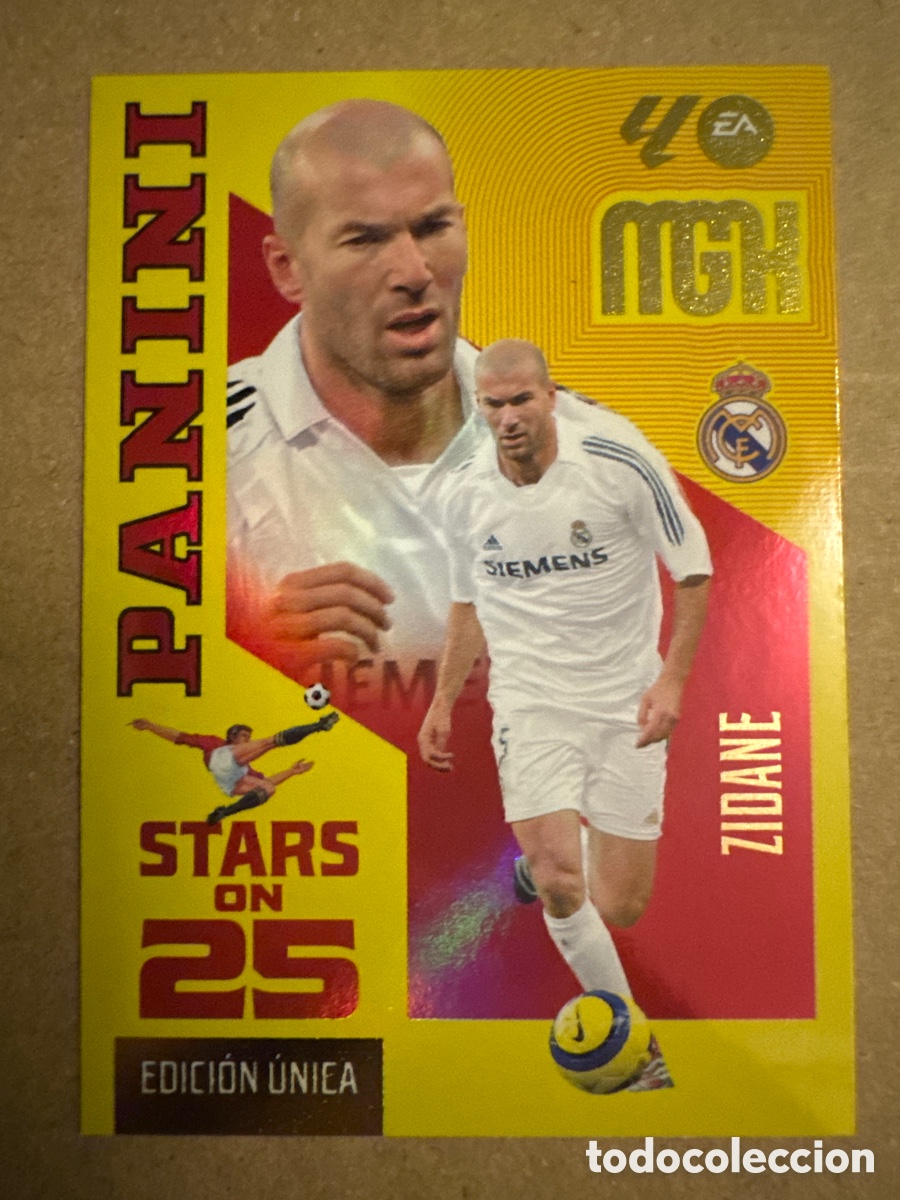 Cromos de f&uacute;tbol: # 430 Zinedine Zidane Real Madrid Stars on 25 Megacracks 26 27 2026 2027 Edici&oacute;n &Uacute;nica