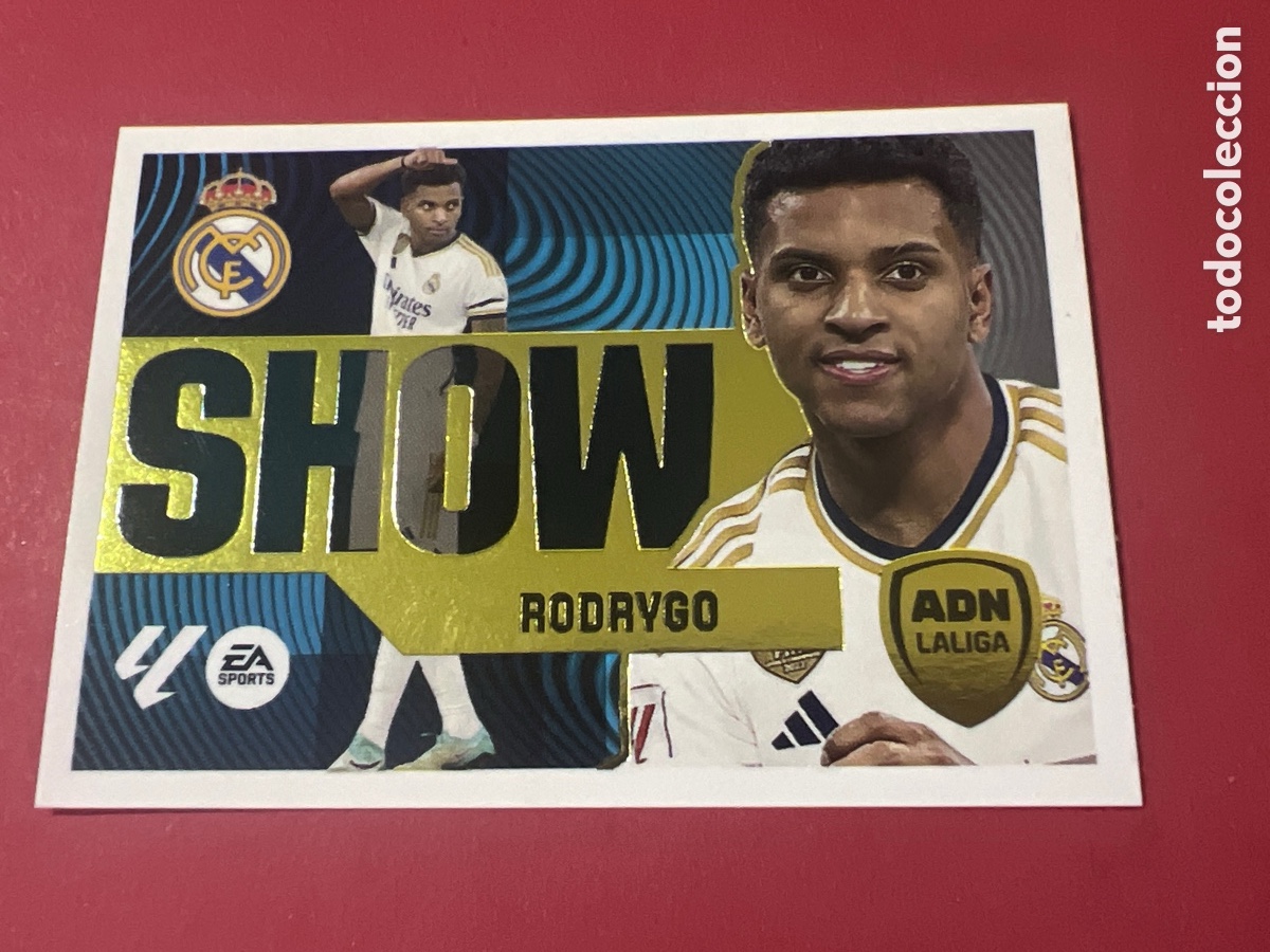 Cromos de f&uacute;tbol: C3877. RODRYGO ADN SHOW LIGA ESTE 2024 2025 24 25. NUNCA PEGADO