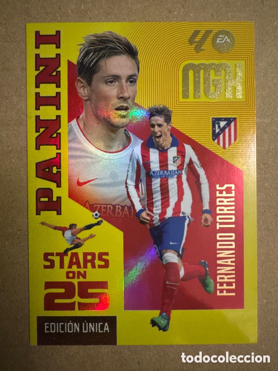 Cromos de f&uacute;tbol: # 432 Fernando Torres Atl&eacute;tico de Madrid Stars on 25 Megacracks 26 27 2026 2027 Edici&oacute;n &Uacute;nica