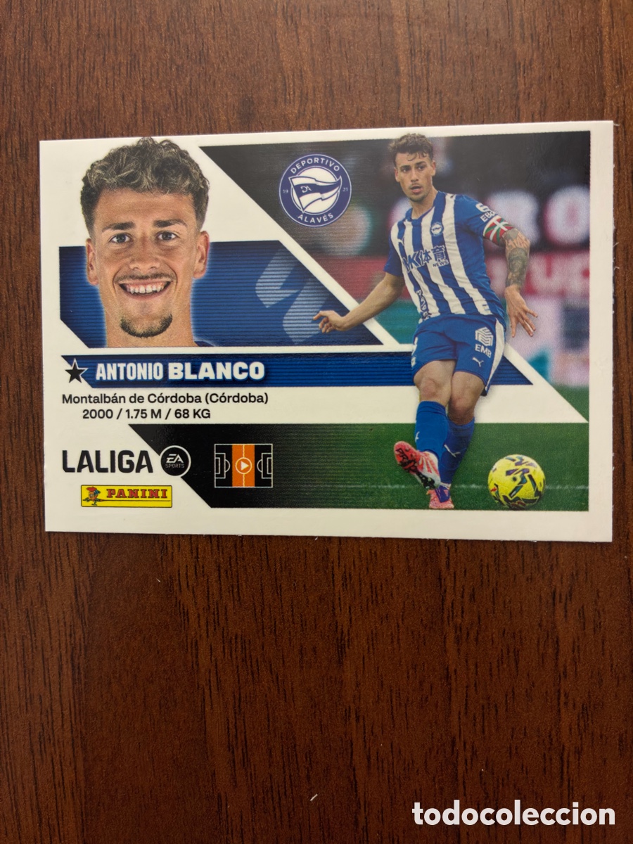 Cromos de f&uacute;tbol: Cromo N&ordm; 12 Antonio Blanco - Deportivo Alav&eacute;s - Colecci&oacute;n Este Panini Liga 2026-27 - Impecable