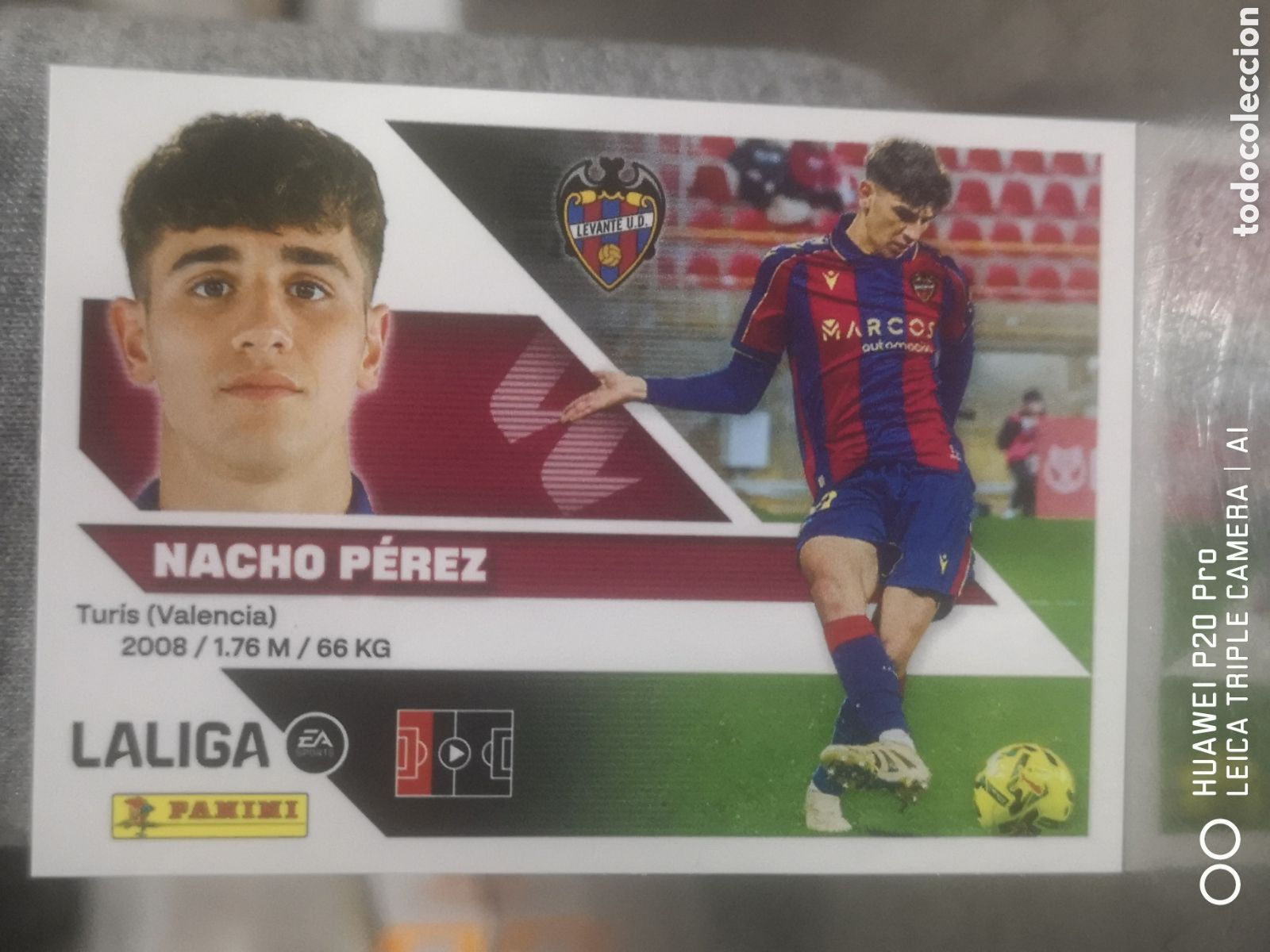 Cromos de f&uacute;tbol: LIGA ESTE 2026 2027 2026 27 COLOCA NACHO PEREZ 6 BIS - LEVANTE