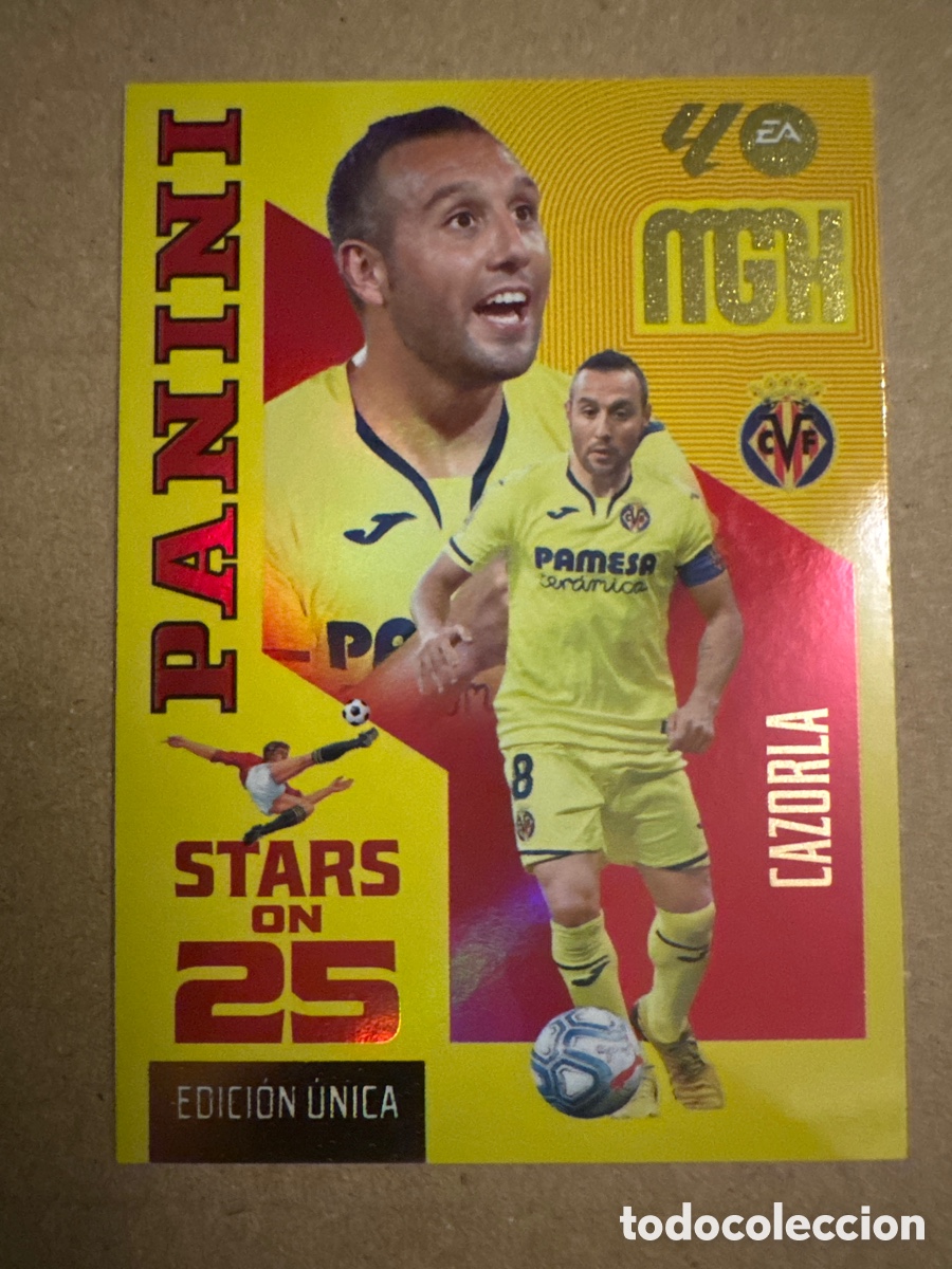 Cromos de f&uacute;tbol: # 438 Cazorla Villarreal Stars on 25 Megacracks 26 27 2026 2027 Edici&oacute;n &Uacute;nica