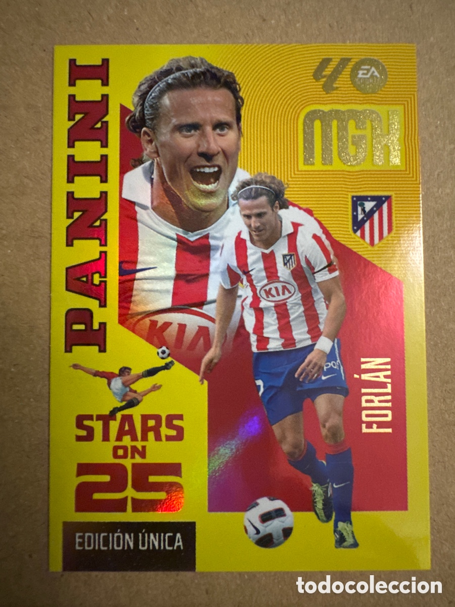 Cromos de f&uacute;tbol: # 439 Forl&aacute;n Atl&eacute;tico de Madrid Stars on 25 Megacracks 26 27 2026 2027 Edici&oacute;n &Uacute;nica